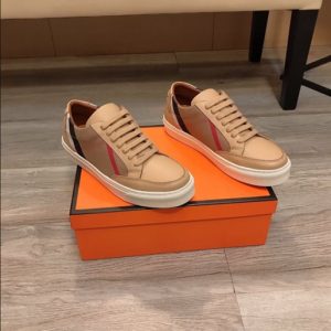 Burberry House Check Cotton and Leather Sneakers - BS06