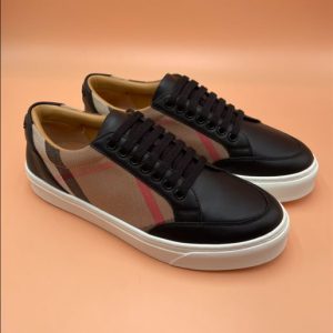 Burberry House Check and Leather Sneakers - BS07