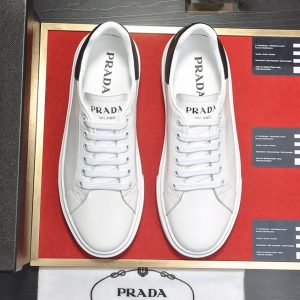 Prada Macro Leather Sneakers