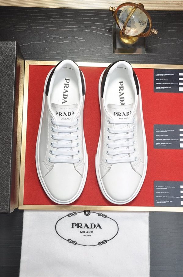 Prada Macro Leather Sneakers