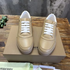 Burberry Leather and Check Cotton Sneakers - BS116