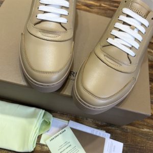 Burberry Leather and Check Cotton Sneakers - BS116