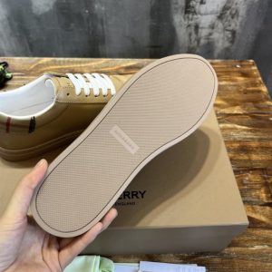 Burberry Leather and Check Cotton Sneakers - BS116