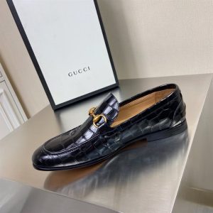 Men's Gucci Jordaan Crocodile Loafer - GL12