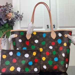 LV x YK Neverfull MM Tote Bags - L01