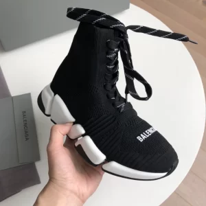 Balenciaga Speed 2.0 Lace-Up Sneaker in Black- GS49