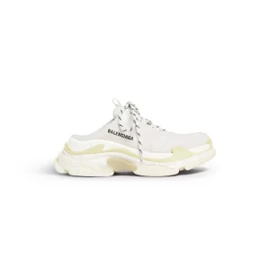 Balenciaga Triple S Mule in White - GS54