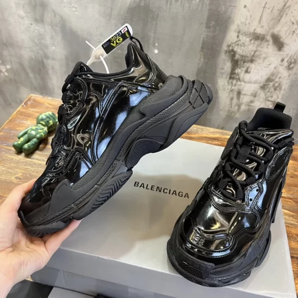 Balenciaga Women's Triple S Sneaker in Black - GS57