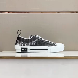 Dior B23 Low-Top Sneaker In Black and White - DS26