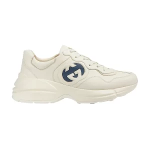 Gucci Interlocking G Rhyton Sneakers In Ivory - CS21