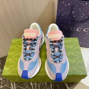 Gucci Run Sneaker In Lilac Suede - CS14