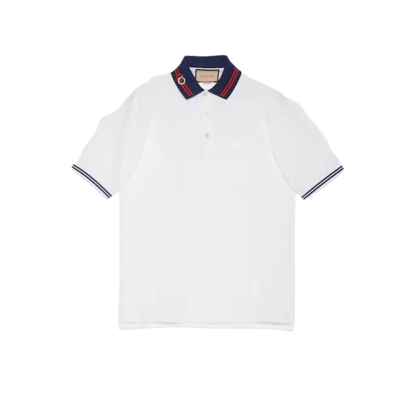 Gucci Cotton Piquet Polo with Interlocking G - GT07