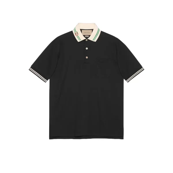 Gucci Cotton Piquet Polo with Interlocking G - GT09