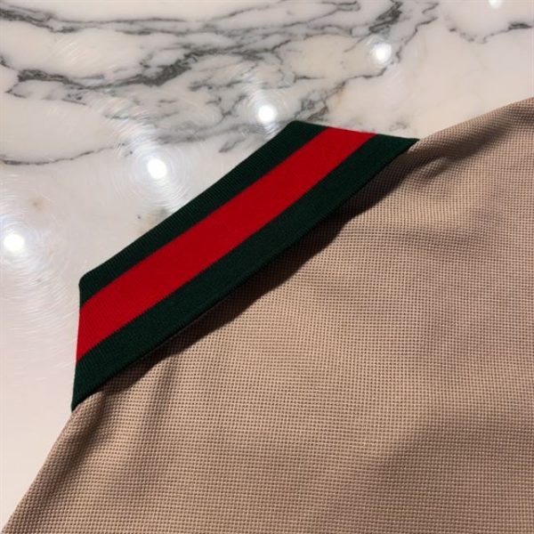 Gucci Cotton Piquet Polo with Web Collar - GT03