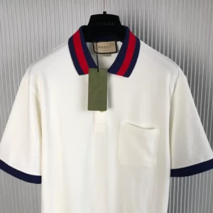 Gucci Cotton Piquet Polo with Web Collar - GT04