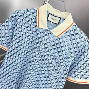 Gucci Geometric G Cotton Piquet Polo Shirt - GT06