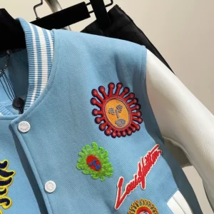 LV x YK Embroidered Faces Varsity Blouson - LK05