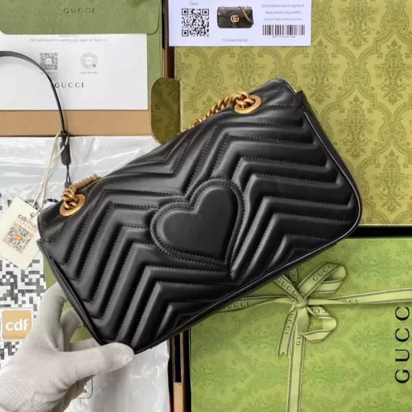 Gucci Marmont Small Shoulder Bag In Black - GH21