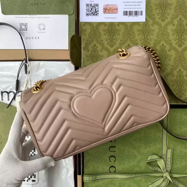 Gucci Marmont Small Shoulder Bag In Dusty Pink - GH20