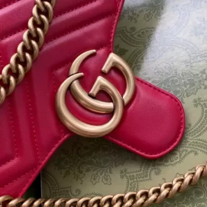 Gucci Marmont Small Shoulder Bag In Red - GH22