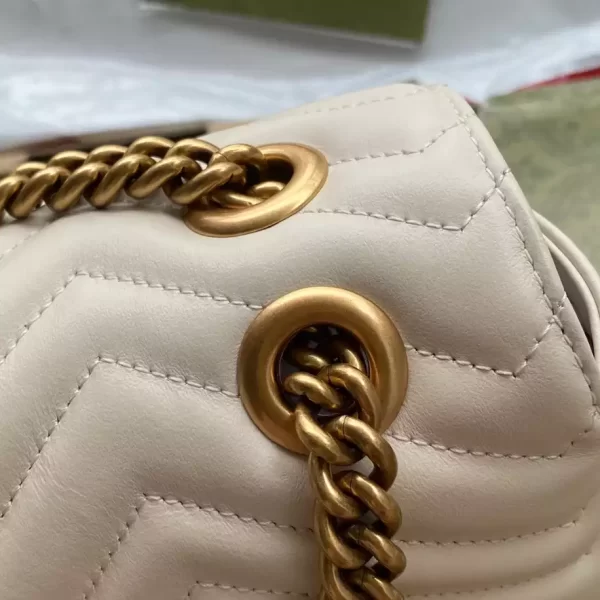 Gucci Marmont Small Shoulder Bag In White - GH19