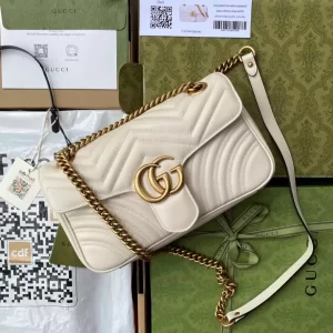 Gucci Marmont Small Shoulder Bag In White - GH19