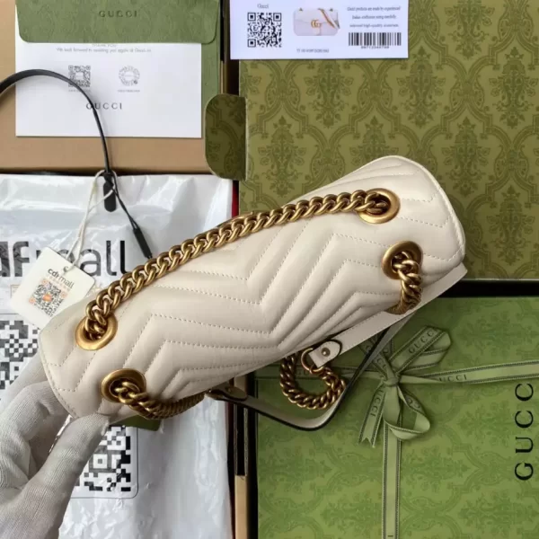 Gucci Marmont Small Shoulder Bag In White - GH19