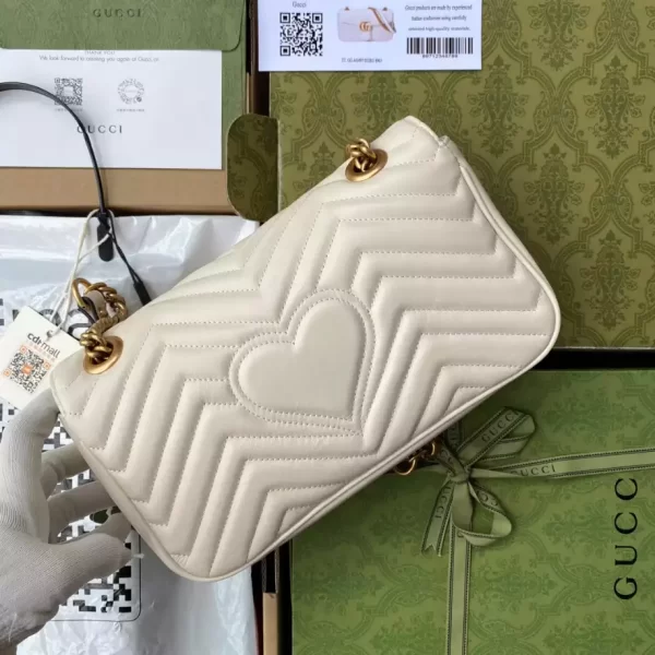 Gucci Marmont Small Shoulder Bag In White - GH19