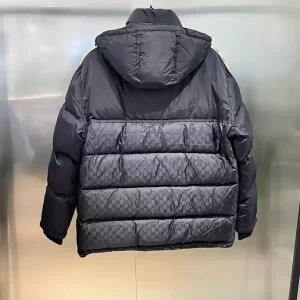 GG Jacquard Nylon Quilted Coat - GK10