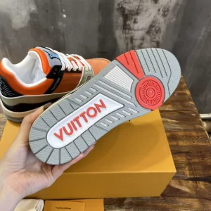 Louis Vuitton Trainer Sneaker In Orange - LS84