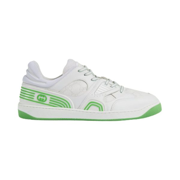 Gucci Basket Sneakers in Green and White - CS55