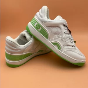 Gucci Basket Sneakers in Green and White - CS55