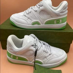 Gucci Basket Sneakers in Green and White - CS55