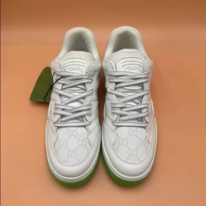 Gucci Basket Sneakers in Green and White - CS55