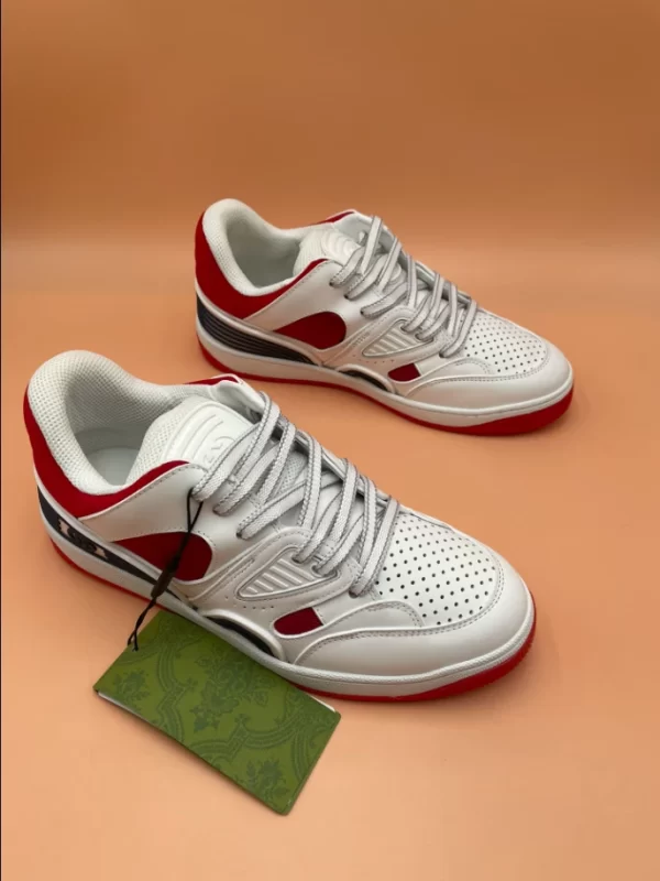 Gucci Basket Sneakers in Red and White - CS56