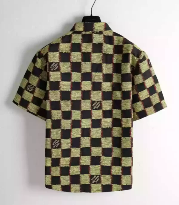 Louis Vuitton Short-Sleeved Damier Wool Shirt - LST05