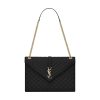 Saint Laurent Envelope Large in Quilted Grain de Poudre Embossed Leather Bag - YSL42