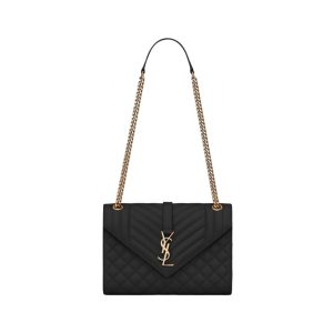 Saint Laurent Medium Envelope in Matelassé Lambskin Bag - YSL33