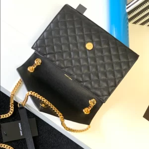 Saint Laurent Medium Envelope in Matelassé Lambskin Bag - YSL33