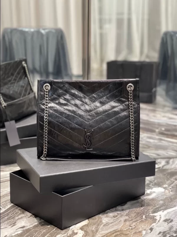 Saint Laurent Niki Shopping Bag in Vintage Leather - YST14