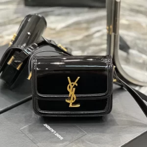 Saint Laurent Solferino Small Satchel in Lacquered Patent Leather - YSL47