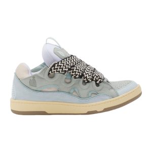 Lanvin Leather Curb Sneaker in Light Blue - LV05