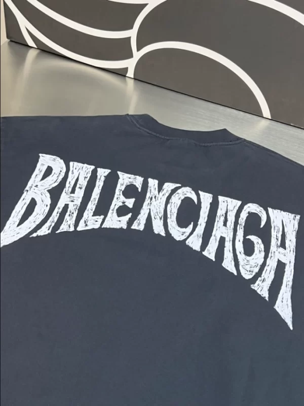 Balenciaga Hand-Drawn T-Shirt in Medium Fit - BT31