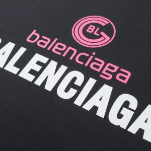 Balenciaga Logo Printed Crewneck T-Shirt - BT05