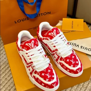 Louis Vuitton Trainer Sneaker in Red - LS115