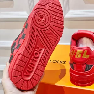 Louis Vuitton Trainer Sneakers In Red - LS102