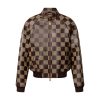 LV Damier Leather Harrington Jacket- LK13