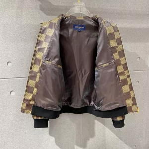 LV Damier Leather Harrington Jacket- LK13