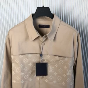 Louis Vuitton Flocked Casual Cotton Overshirt