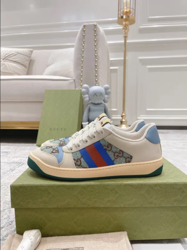 Gucci Screener Sneakers With Crystals - CS74